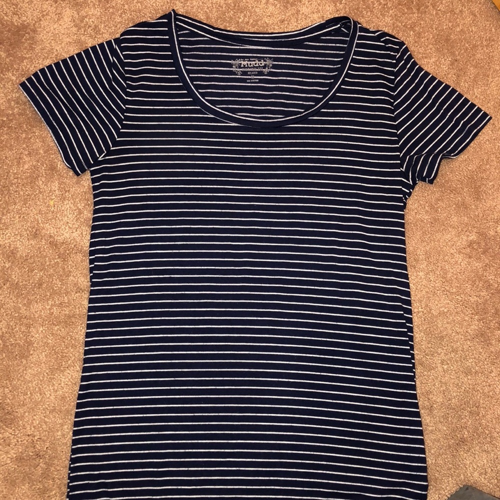 Blue striped shirt